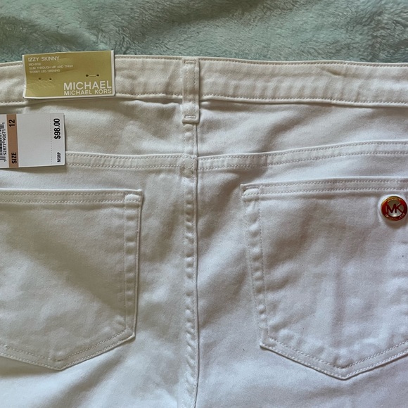 BNWT Michael Kors white jeans sz 12 - Picture 7 of 7
